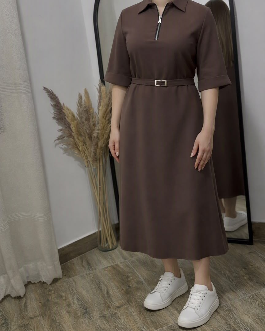 پیراهن کتان سیلک